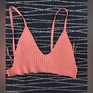 ZARA NWOT RIBBED BRALETTE